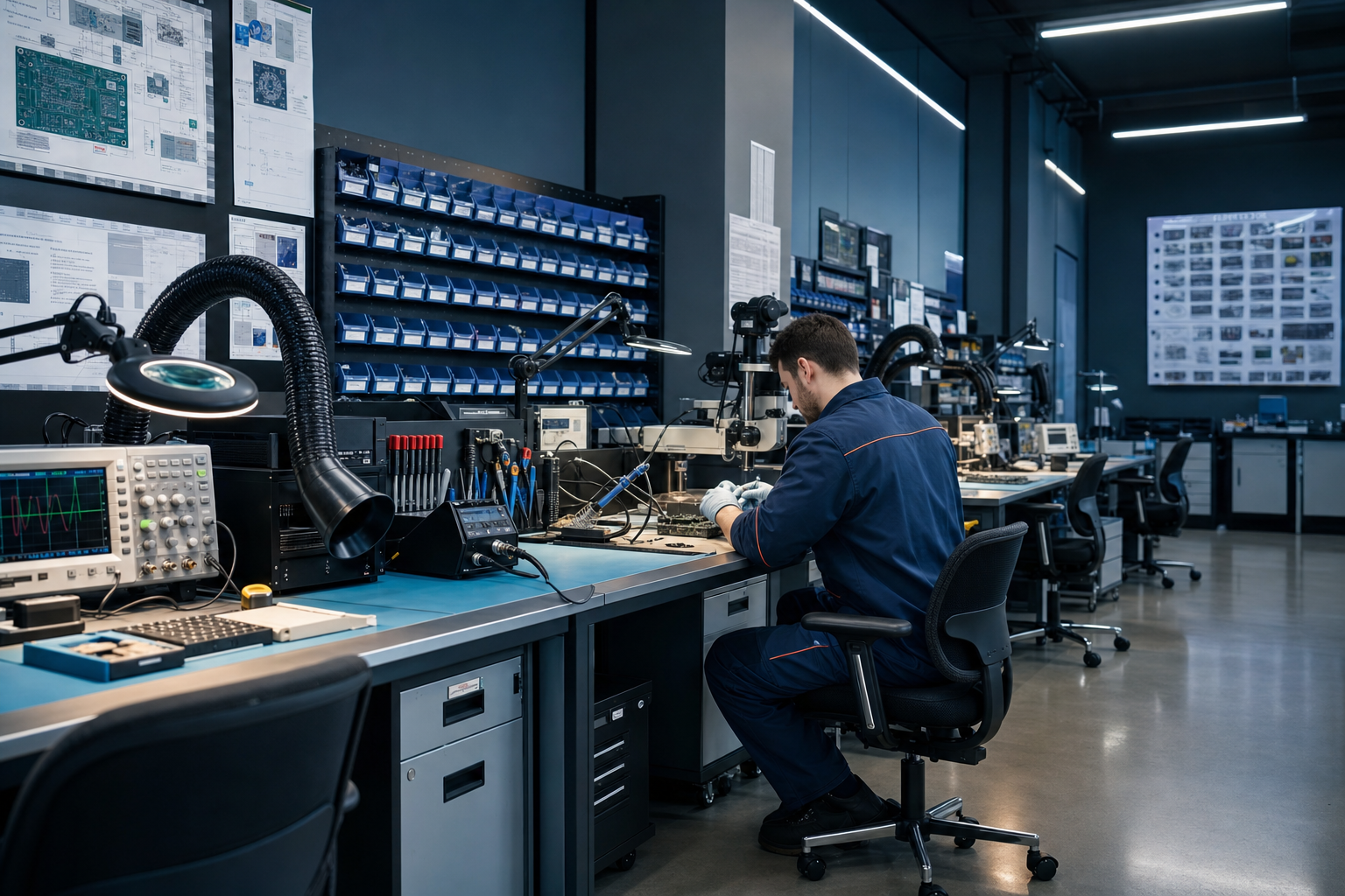Atölye elektronik kart hassas lehim onarımı